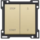 NIKO - Abdeckung für elektrisch getrennte Rollladenschalter, gold coated