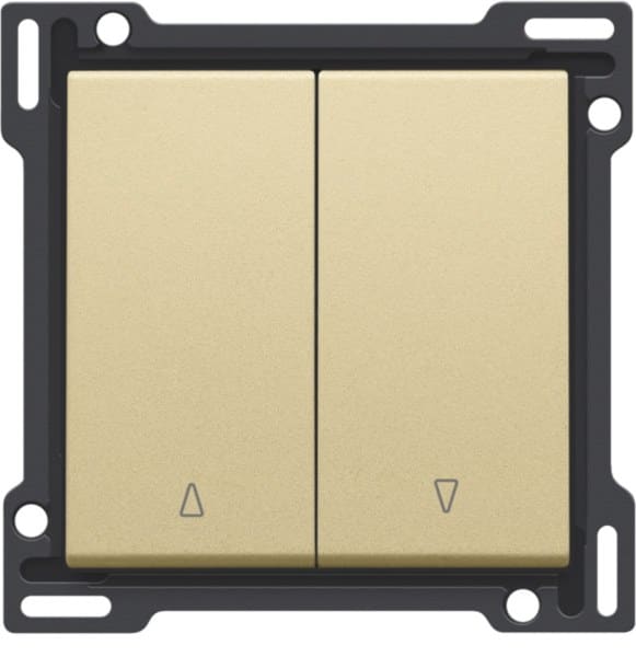 NIKO - Abdeckung für Doppel Rollladentaster, gold coated