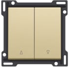 NIKO - Abdeckung für Doppel Rollladentaster, gold coated