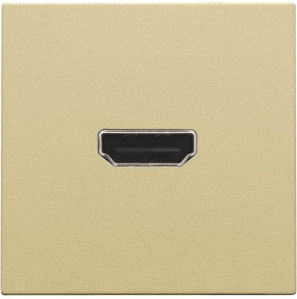 NIKO - Abdeckung mit HDMI zu HDMI Verbindung, gold coated