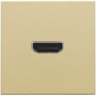 NIKO - Abdeckung mit HDMI zu HDMI Verbindung, gold coated