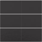 NIKO - Abdeckung für potentialfreien 6 fach Taster, 24 V, piano black coated