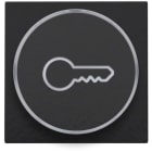 NIKO - Abdeckung mit transparentem Ring mit Schlüsselsymbol für 6 A Taster