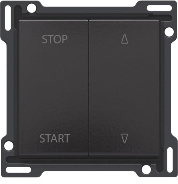 NIKO - Abdeckung für elektrisch getrennte Rollladenschalter, piano black