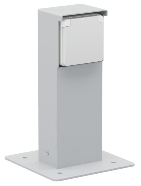 NIKO - Spritzwassergeschützte Anschlusssäule mit Einzelsteckdose, Einfach