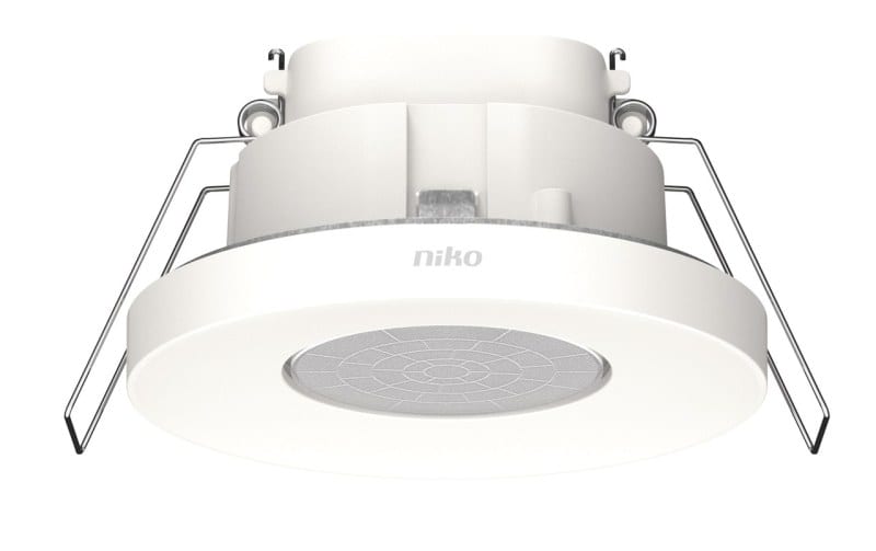 NIKO - Präsenzmelder P34MR, KNX, 9 10 m, 360°, für Einbau und UP-Dose
