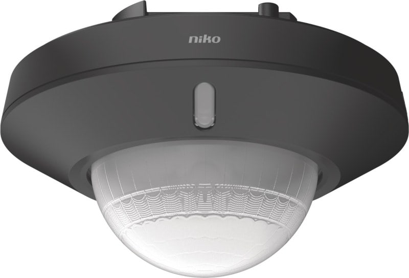 NIKO - Bewegungsmelder M34LR, KNX, 39 41 m, 360°, für UP-Dose, schwarz