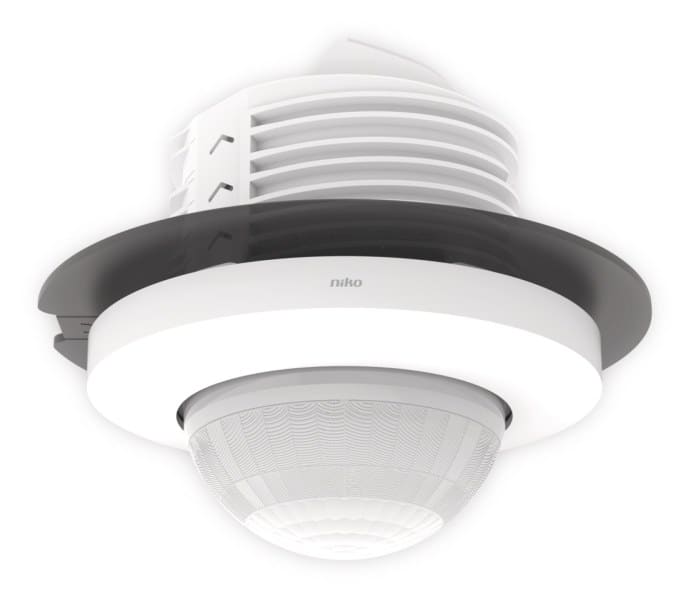 NIKO - Präsenzmelder P42LR, 230 V, Master, 32-37 m, 360°, SnapFit, für Deckeneinbau