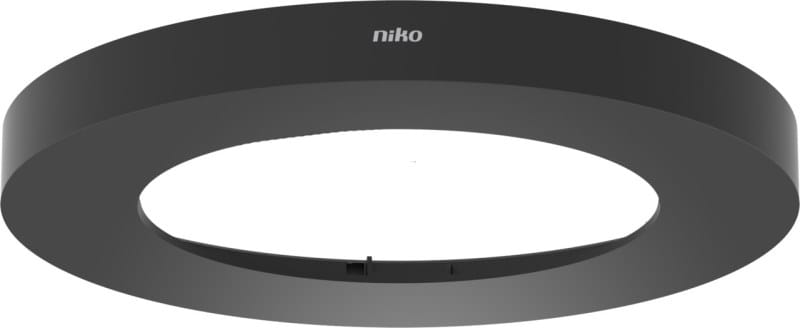 NIKO - Dekoring für Unterputzmelder P4XMR, schwarz (RAL 9005)
