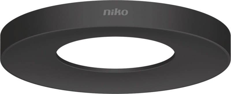 NIKO - Dekoring für P34MR Melder,105 mm Durchmesser, schwarz