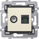 NIKO - Kombination Koax mit RJ45 Anschluss UTP Kat. 5E, PoE++ ready, flache A
