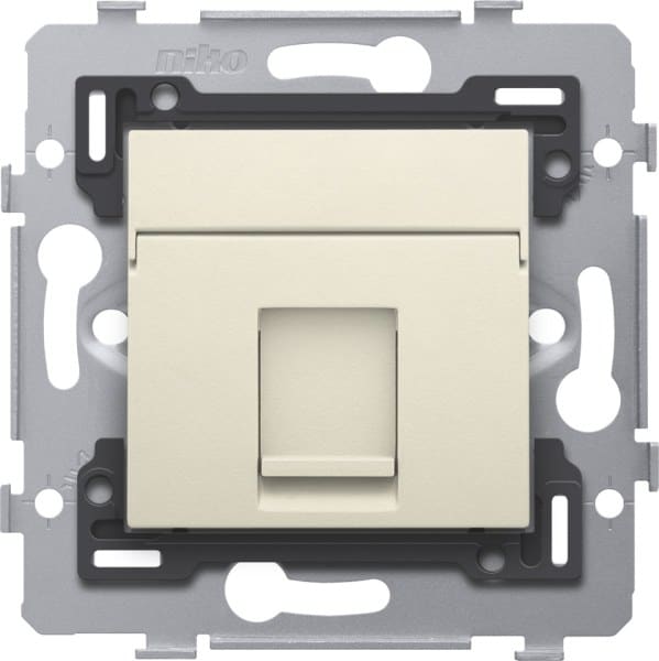 NIKO - 1 RJ45 Anschluss STP Kat. 5E, PoE++ ready, flache Ausführung, inkl. So
