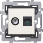 NIKO - Kombination Koax mit RJ45 Anschluss UTP Kat. 5E, PoE++ ready, flache A
