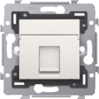 NIKO - 1 RJ45 Anschluss UTP Kat. 5E, PoE++ ready, flache Ausführung, inkl. So