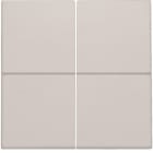 NIKO - Abdeckung für Vierfach Elektronikschalter oder Taster, light grey