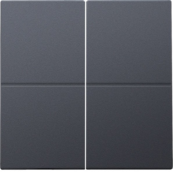 NIKO - Abdeckung für Vierfach Elektronikschalter oder Taster, anthracite coat