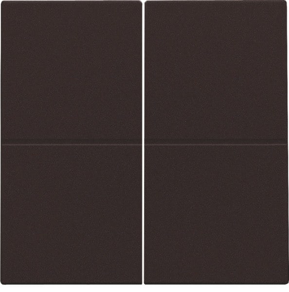 NIKO - Abdeckung für Vierfach Elektronikschalter oder Taster, dark brown coat