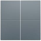 NIKO - Abdeckung für Vierfach Elektronikschalter oder Taster, blue grey coate