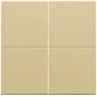 NIKO - Abdeckung für Vierfach Elektronikschalter oder Taster, gold coated
