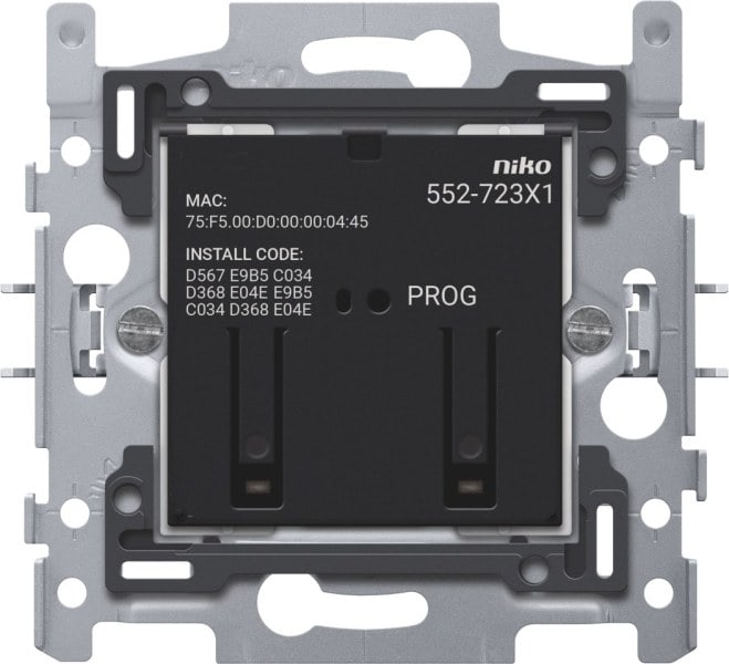 NIKO - Vernetzter Motorsteuertaster, Sockel, 3 A, 60 x 71 mm, Krallenbefestig