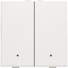 NIKO - Zweifach Taster mit LEDs und Komfort Sensoren für Niko Home Control, w