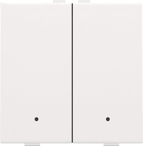 NIKO - Zweifach Taster mit LEDs und Komfort Sensoren für Niko Home Control, w