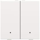 NIKO - Zweifach Taster mit LEDs und Komfort Sensoren für Niko Home Control, w