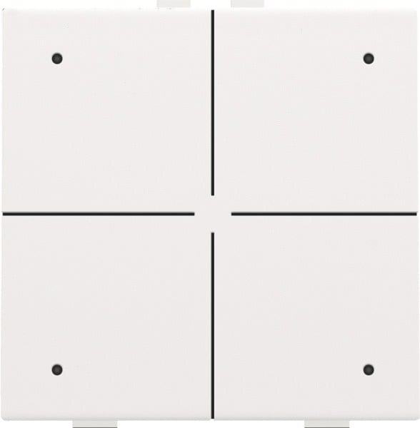 NIKO - Vierfach Taster mit LEDs und Komfort Sensoren für Niko Home Control, w