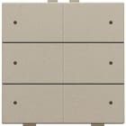 NIKO - Sechsfach Taster mit LEDs und Komfort Sensoren für Niko Home Control,