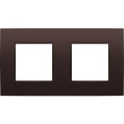 NIKO - Doppelrahmen mit 71 mm Mittenabstand, Niko Intense dark brown coated