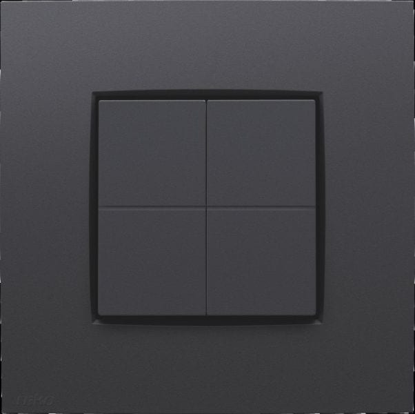 NIKO - Niko Dimmschalter, Bluetooth®, Niko Intense anthracite coated