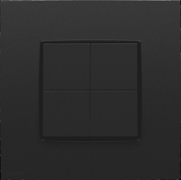 NIKO - Niko Dimmschalter für Hue System, Niko Intense matt black coated