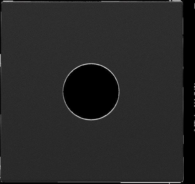 NIKO - Abdeckung für einfachen Koaxialanschluss für TV, black coated