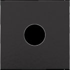 NIKO - Abdeckung für einfachen Koaxialanschluss für TV, piano black coated