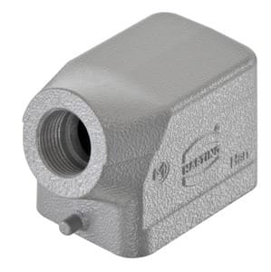HARTING - Tüllengehäuse Han 6B Aludruckguss nied.Bauf. 1xM20 seitlich