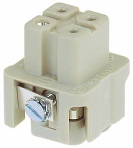 HARTING - Han A Buchseneinsatz 3-polig Schraubanschluss 10A Baugr.3A
