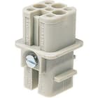 HARTING - Han D Buchseneinsatz 8-polig f. Crimpkontakte 10A Baugr.3A