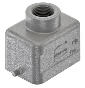 HARTING - Tüllengehäuse Han 6B Aludruckguss nied.Bauf. 1xM20 gerade