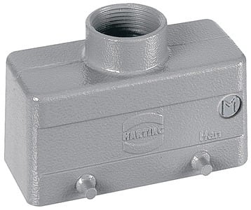 HARTING - Tüllengehäuse Han 16B Aludruckg. QB nied.Bauf. 1xM25 gerade