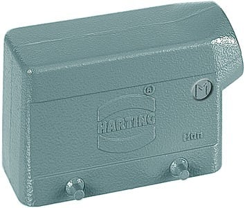HARTING - Tüllengehäuse Han 16B Aludruckguss nied.Bauf. 1xM25 seitlich