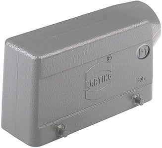 HARTING - Tüllengehäuse Han 24B Aludruckguss nied.Bauf. 1xM25 seitlich