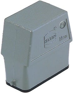 HARTING - Tüllengehäuse Han 10A Aludruckguss hohe Bauf. 1xM25 seitlich