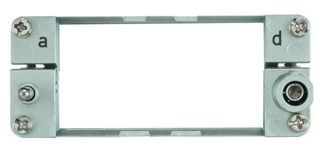 HARTING - Gelenkrahmen für 4 Module Baugröße 16B (bedruckt a..d)