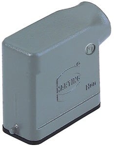 HARTING - Tüllengehäuse Han 10A Aludruckguss nied.Bauf. 1xM20 seitlich