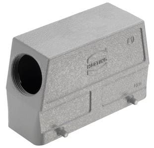 HARTING - Tüllengehäuse Han 24B Aludruckguss hohe Bauf. 1xM40 seitlich