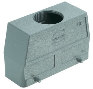 HARTING - Tüllengehäuse Han 24B Aludruckguss hohe Bauf. 1xM40 gerade