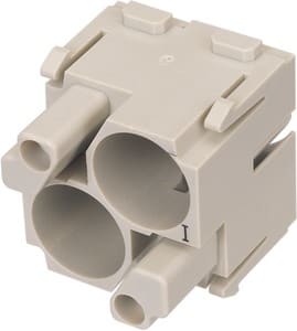 HARTING - Han-Quintax Buchsenmodule für Quintax-Crimpeinsätze 2-polig