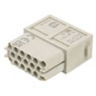 HARTING - Han DDD Buchseneinsatz 17-polig Crimpanschluss 10A