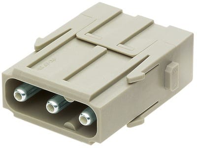 HARTING - Han C axialer Stifteinsatz 3-polig Schraubanschluss 40A