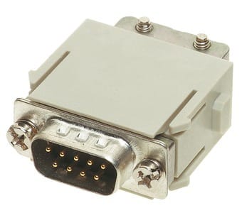 HARTING - Han-Modular D-Sub Stifteinsatz 9-polig Crimpanschluss